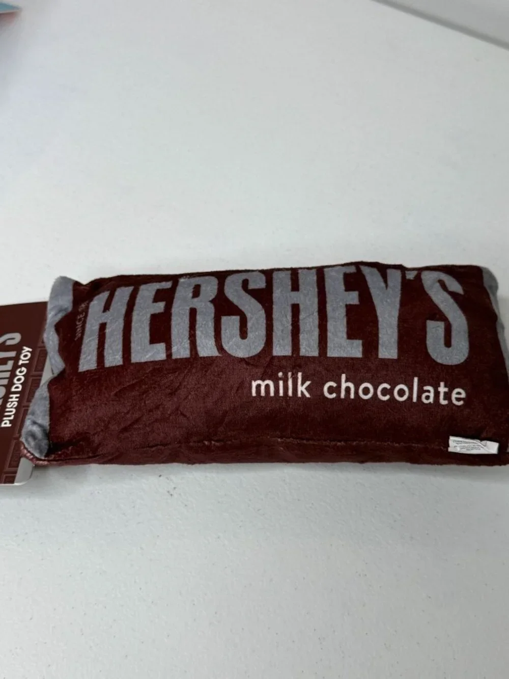 Hersheys Milk Chocolate Bar Plush Dog Toy Squeaky Pet Toy New